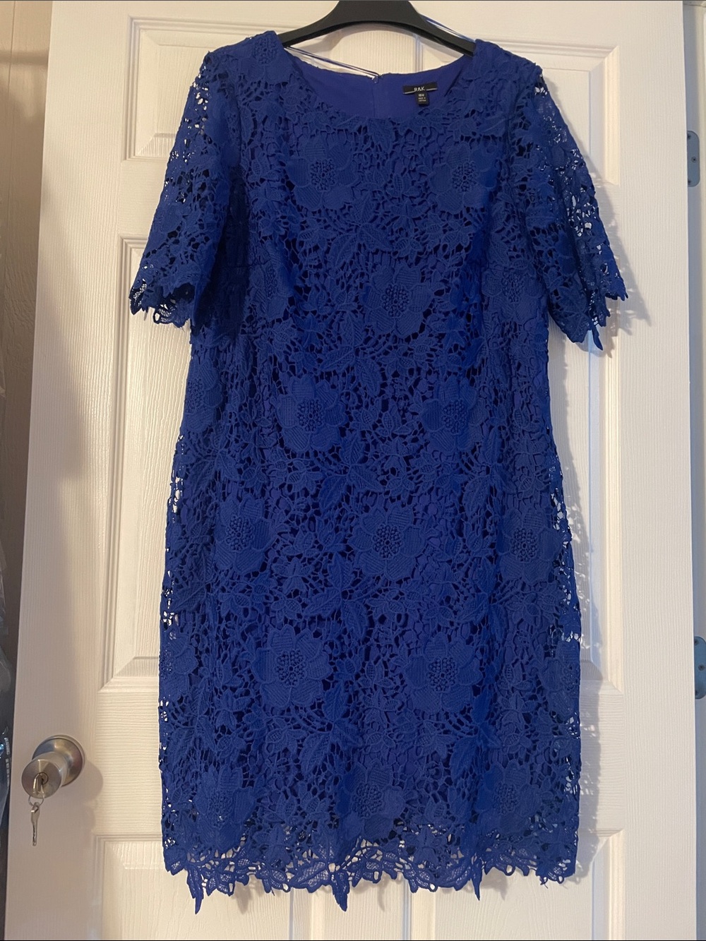 R&K Royal Blue Lace Midi Dress
